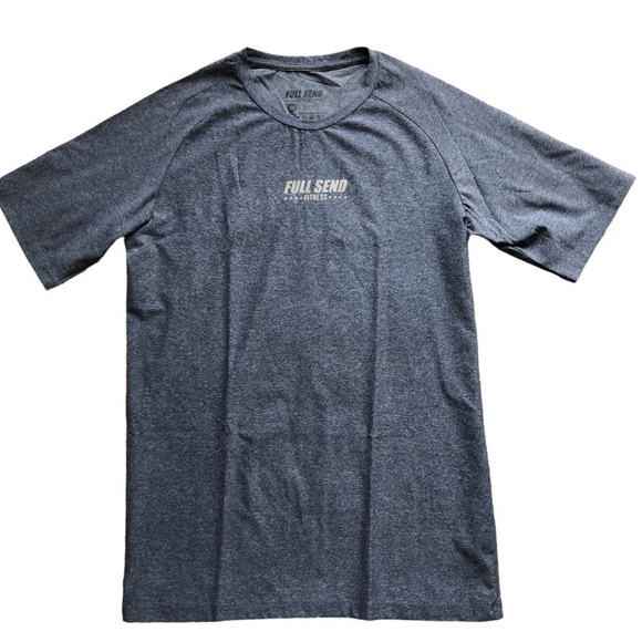 Full Send Fitness Short Sleeve Crewneck Tee Gray XL - Picture 5 of 5